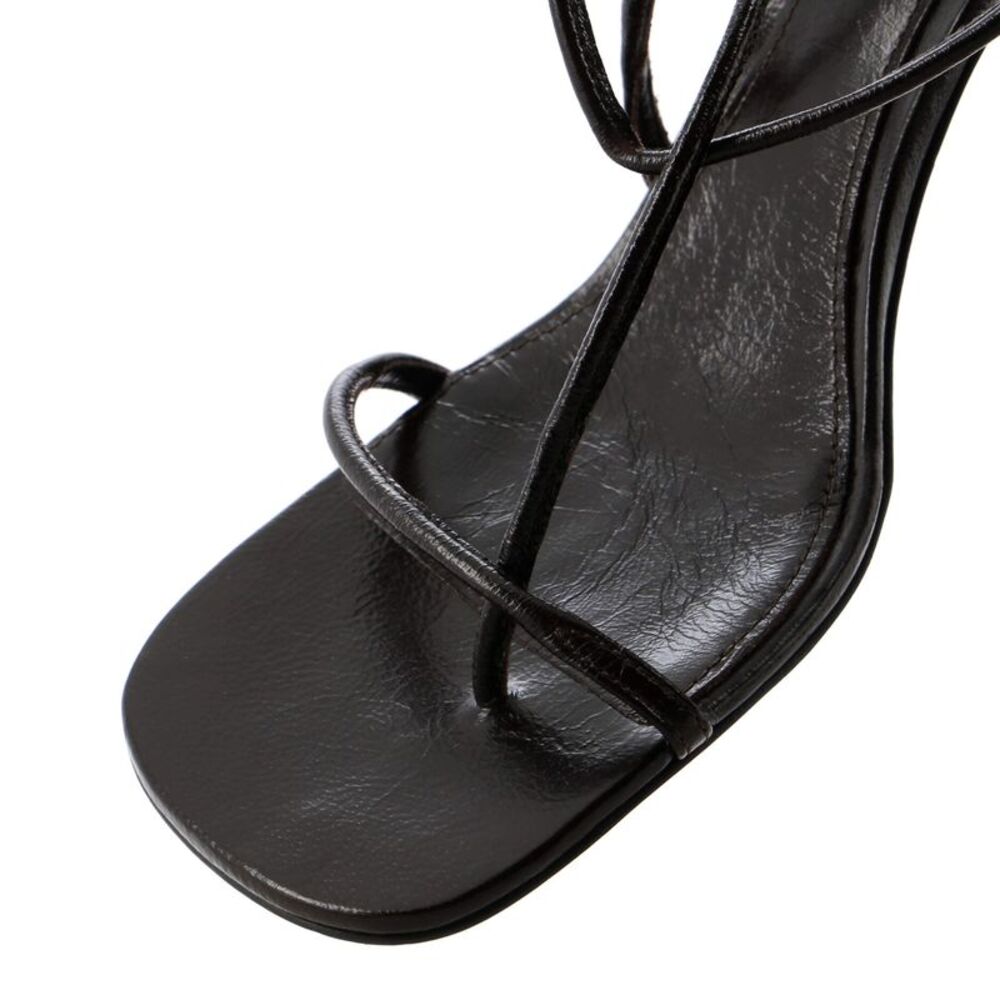 Bottega Veneta Women's The Line Sandals Leather 90 Brown - Picture 5 of 5